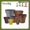 High Quality Decorative Round Plastic Flower Pot/Garden Planter